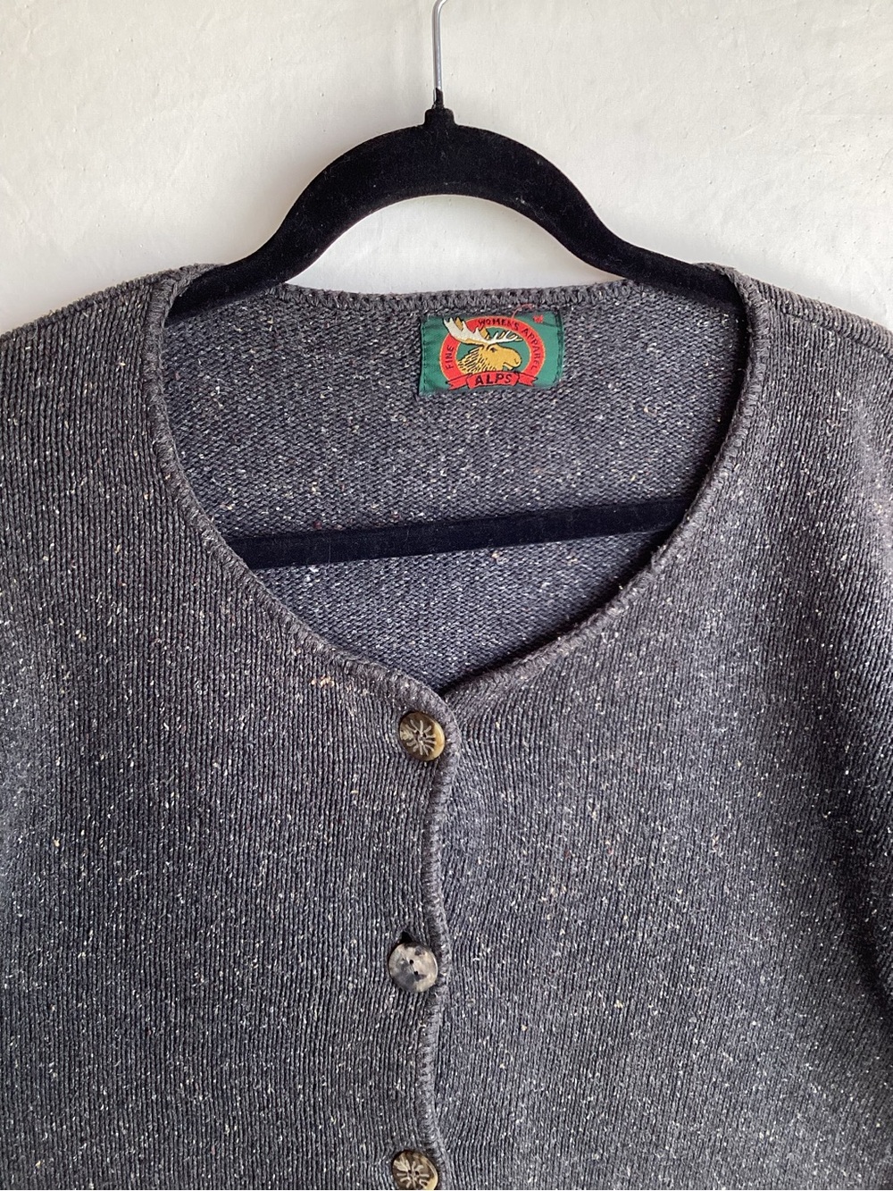 Vintage Alps Apparel Women’s Button Down Sweater cardigan made in USA - Picture 3 of 13